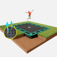 Load image into Gallery viewer, 11ft X 8ft Capital Inground Trampoline
