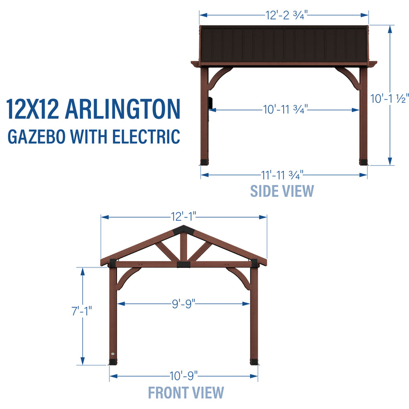 Load image into Gallery viewer, 12X12 ARLINGTON GAZEBO
