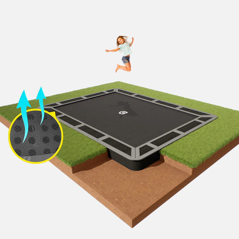 Load image into Gallery viewer, 14ft X 10ft Capital Inground Trampoline
