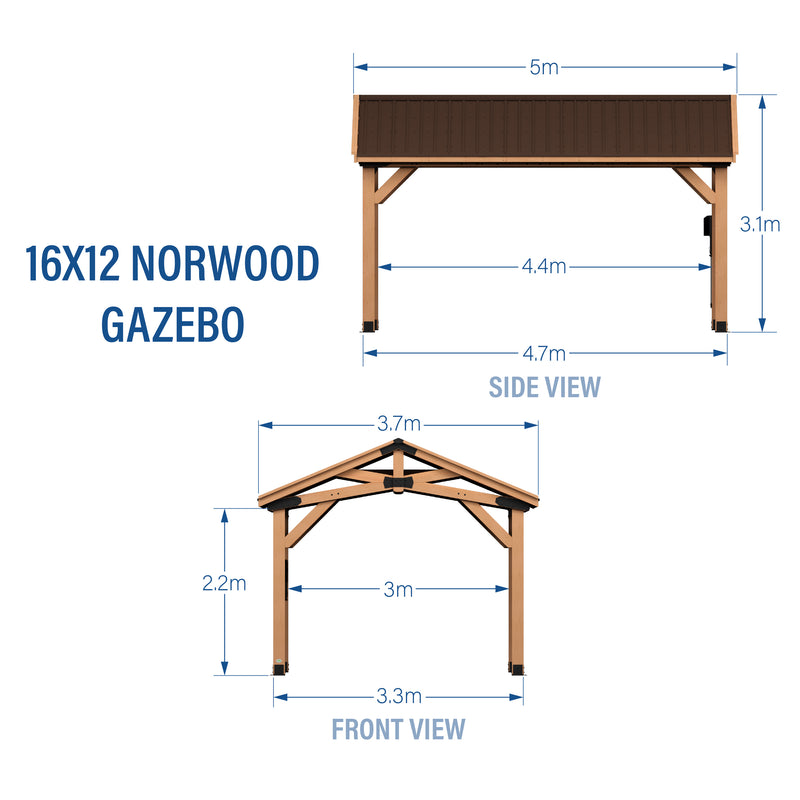 Load image into Gallery viewer, 16X12 NORWOOD GAZEBO
