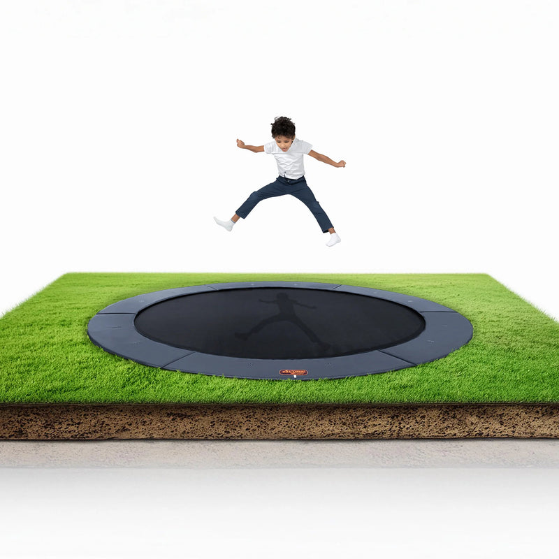 Load image into Gallery viewer, 15′ Round Pro-Line Avyna In-ground Trampoline
