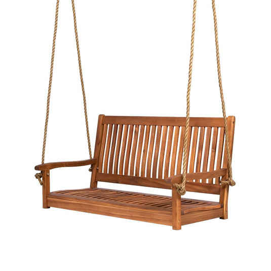 East Green Hayden Acacia Porch Swing