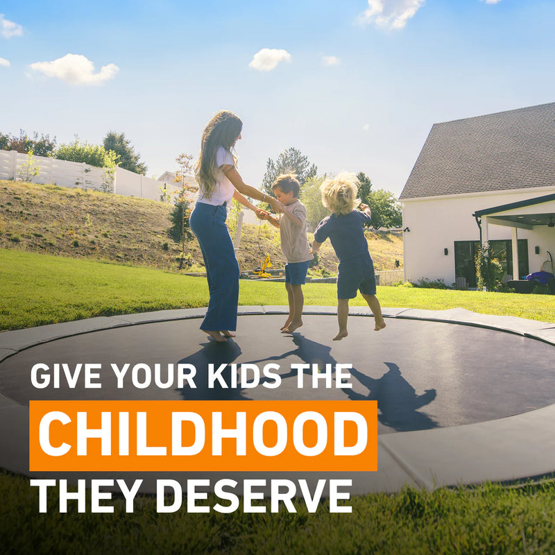 Load image into Gallery viewer, 14′ Round Pro-Line Avyna In-ground Trampoline
