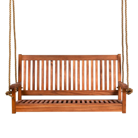 East Green Hayden Acacia Porch Swing