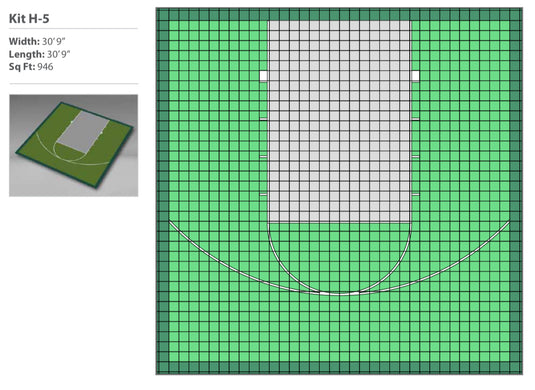 Small Basketball Court Kit 5