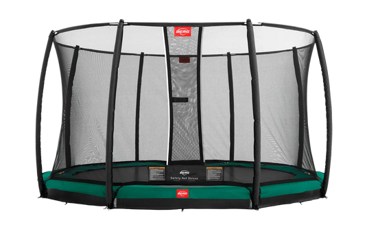 BERG Champion 14' Oval Lo-Ground Trampoline with Enclosure