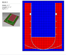 Load image into Gallery viewer, Small Basketball Court Kit 1
