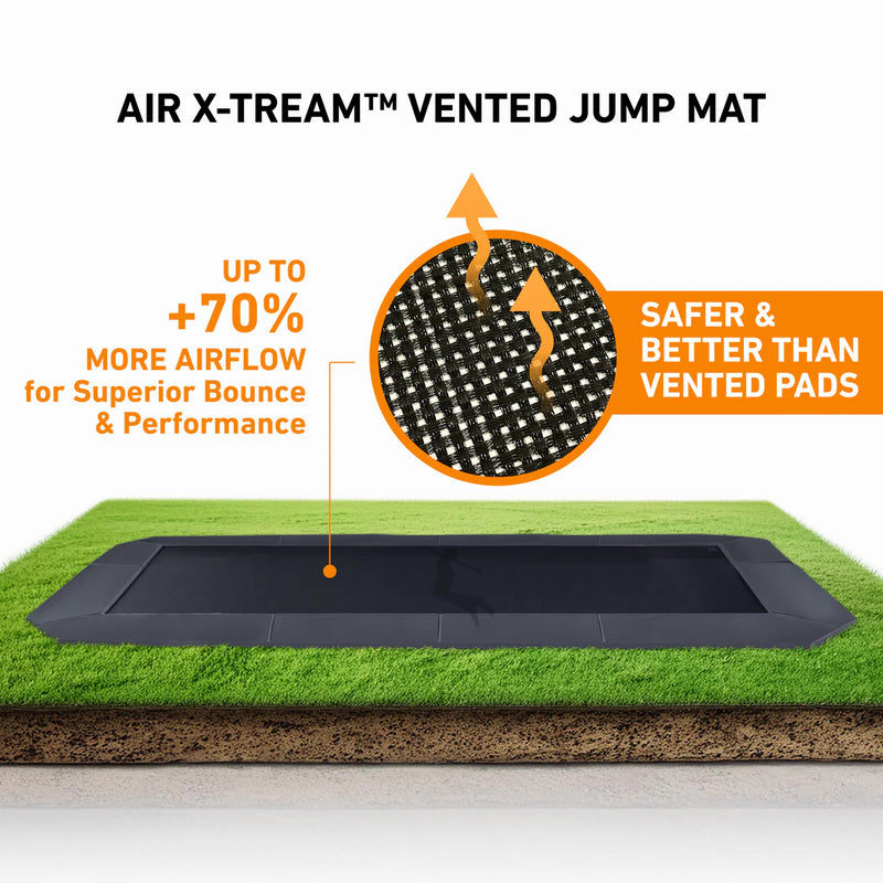 Load image into Gallery viewer, 10×14′ Rectangle Pro-Line Avyna In-ground Trampoline
