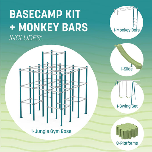 ActivPlay Base Camp Playground + Monkey Bars Modules