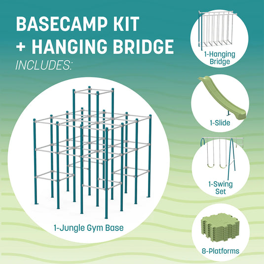 ActivPlay Base Camp Playground + Hanging Bridge Module