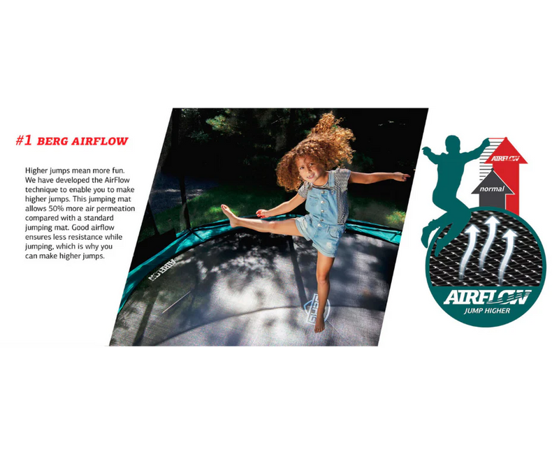 Load image into Gallery viewer, BERG Champion 11' Round Above Ground Trampoline + Safety Net Deluxe
