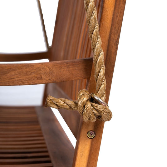 East Green Hayden Acacia Porch Swing