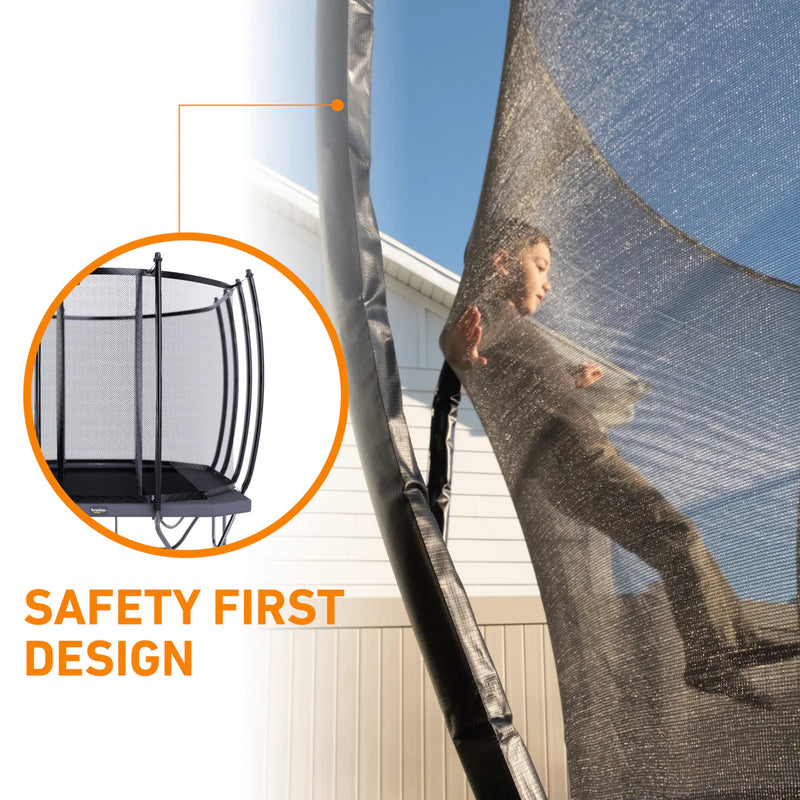 Load image into Gallery viewer, 10'x17' Rectangle Pro-Line Avyna Above Ground Trampoline with Enclosure
