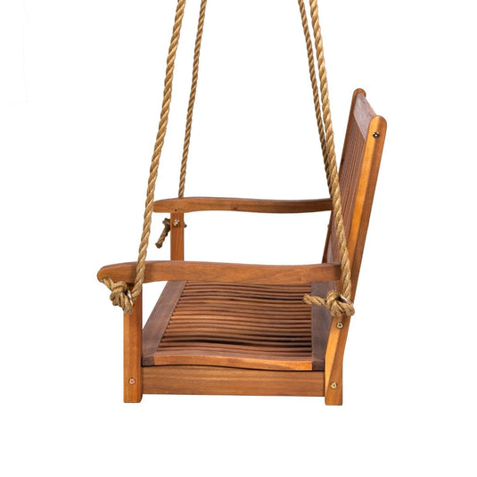 East Green Hayden Acacia Porch Swing