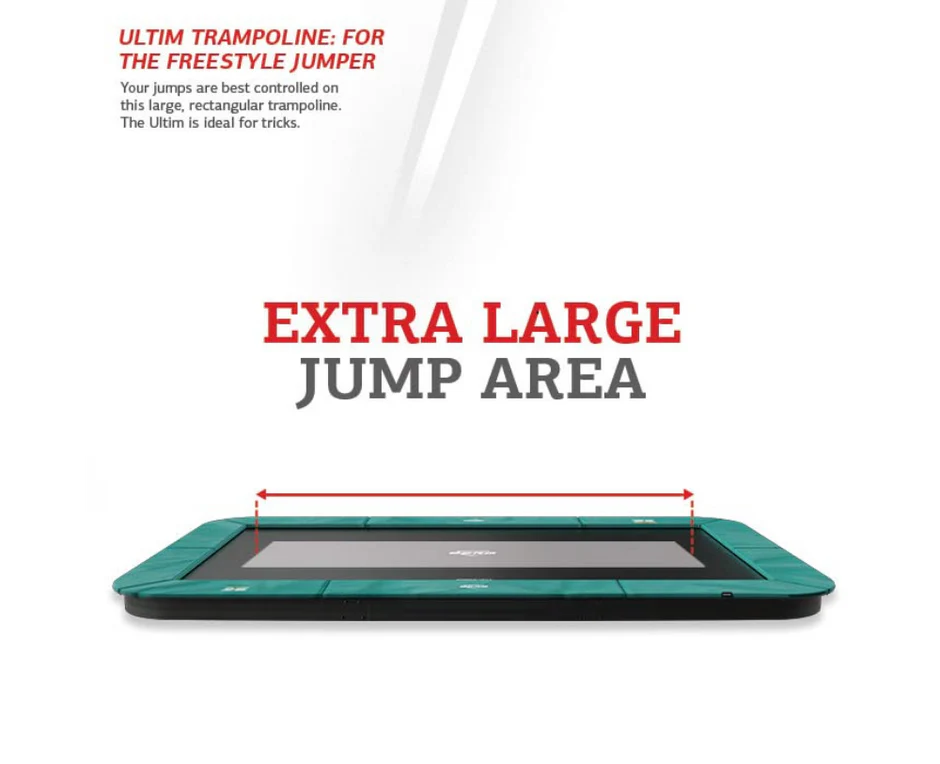 BERG Ultim Champion 10'x16' Rectangle In-Ground Trampoline