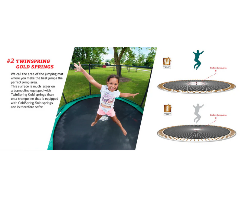 Load image into Gallery viewer, BERG Champion 11' Round Above Ground Trampoline + Safety Net Deluxe
