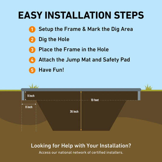 10×14′ Rectangle Pro-Line Avyna In-ground Trampoline