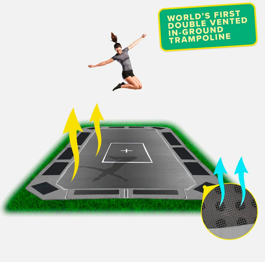 Capital Play® 10ft x 17ft In-Ground Trampoline