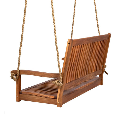 East Green Hayden Acacia Porch Swing