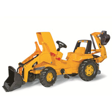 Load image into Gallery viewer, Ride On - CAT Front Loader w/ Backhoe Pedal Tractor
