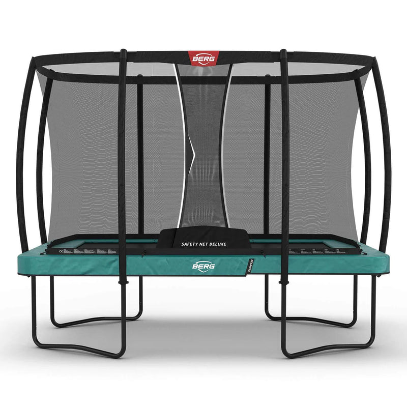 Load image into Gallery viewer, BERG Ultim Champion 10'x16' Rectangular Above Ground Trampoline + Safety Net DLX XL
