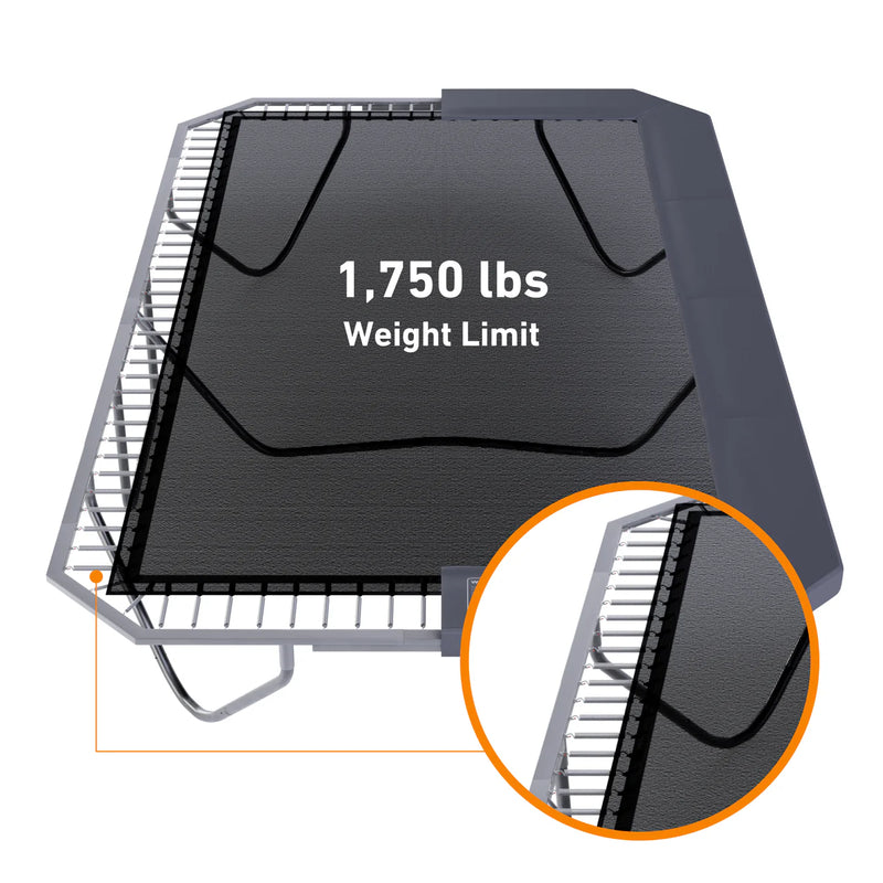 Load image into Gallery viewer, 10'x17' Rectangle Pro-Line Avyna Above Ground Trampoline with Enclosure
