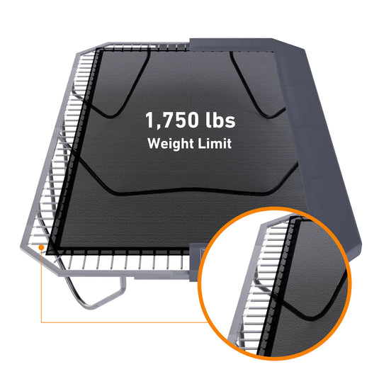 10'x17' Rectangle Pro-Line Avyna Above Ground Trampoline with Enclosure