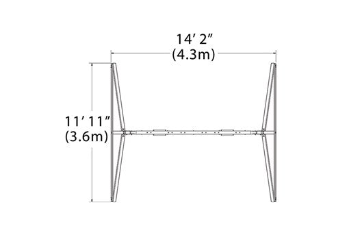 Free-Standing Swing Beam with Belt Swings and Trapeze