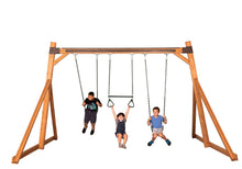 Load image into Gallery viewer, Free-Standing Swing Beam with Belt Swings and Trapeze
