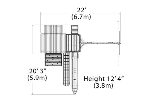 Olympian Outlook XL 2 Swing Set