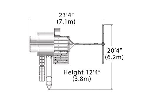 Olympian Outlook XL 2A Swing Set