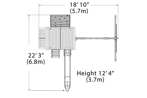 Olympian Outlook XL 2B Swing Set