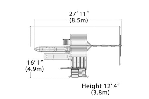 Olympian Outlook XL 3 Swing Set