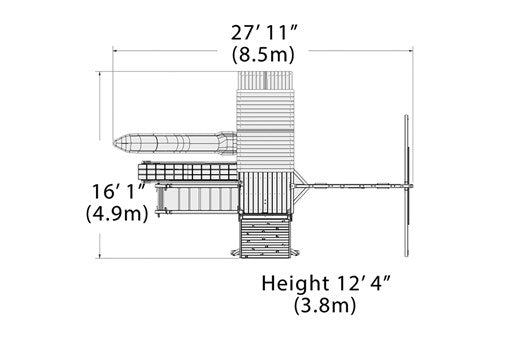 Olympian Outlook XL 4 Swing Set