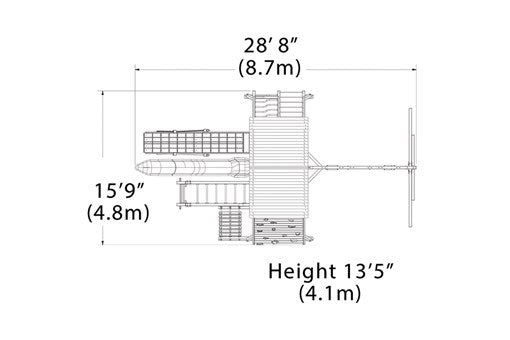 Olympian Peak Jumbo 2 Swing Set