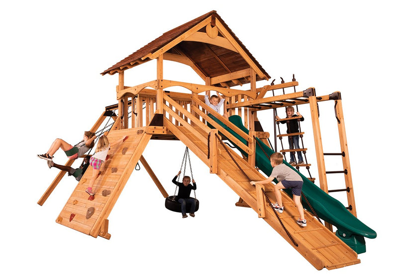 Load image into Gallery viewer, Olympian Peak Jumbo 2 Swing Set
