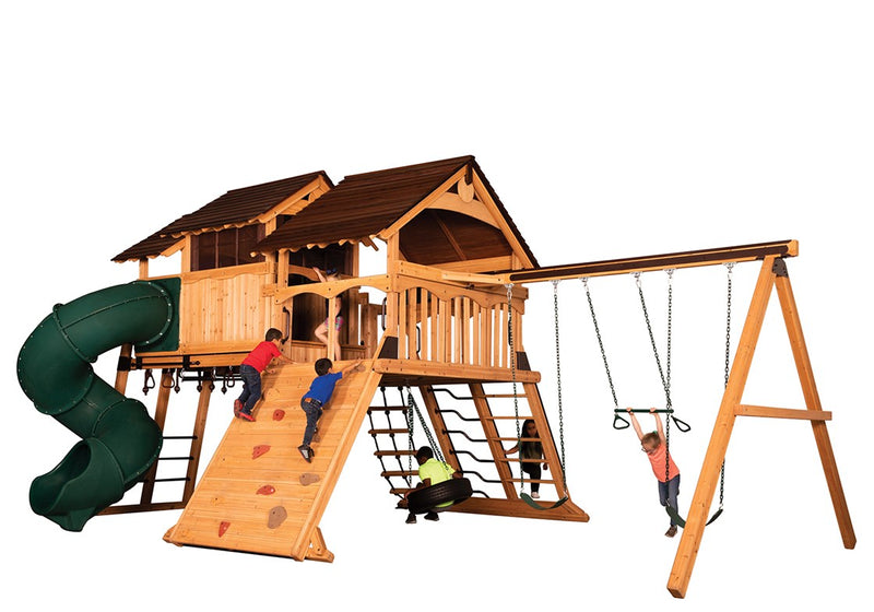 Load image into Gallery viewer, Olympian Peak Jumbo 3 Swing Set
