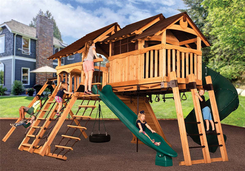 Load image into Gallery viewer, Olympian Peak Jumbo 3 Swing Set
