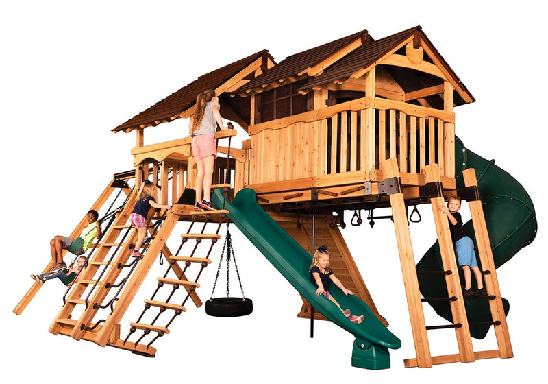 Load image into Gallery viewer, Olympian Peak Jumbo 3 Swing Set
