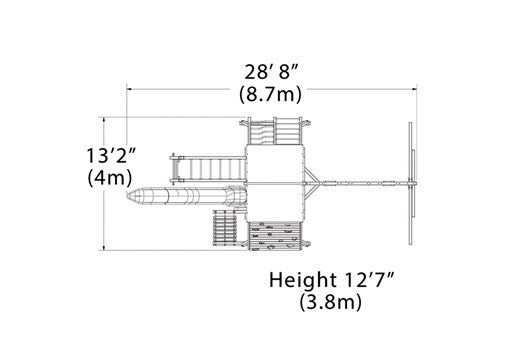 Olympian Peak XL 3 Swing Set