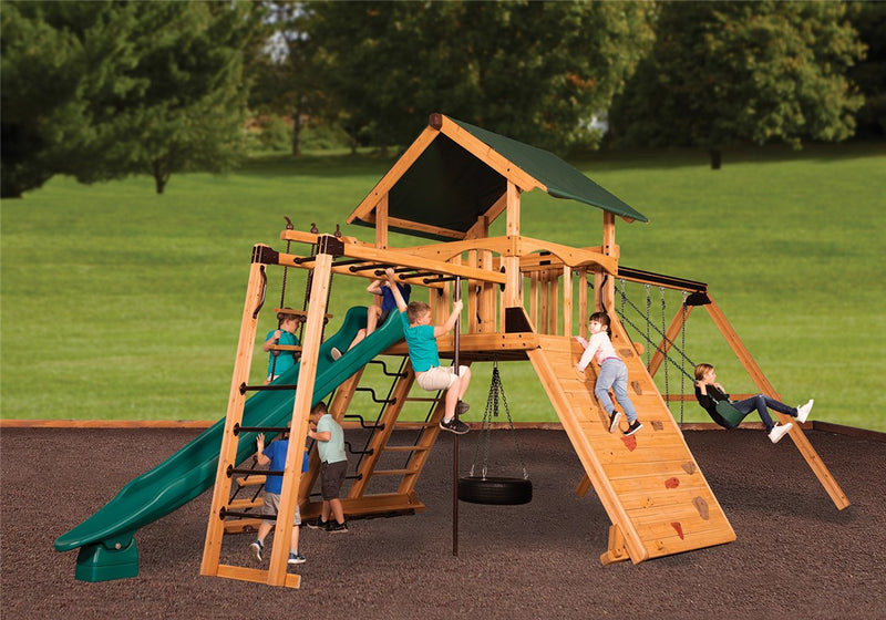 Load image into Gallery viewer, Olympian Peak XL 3 Swing Set
