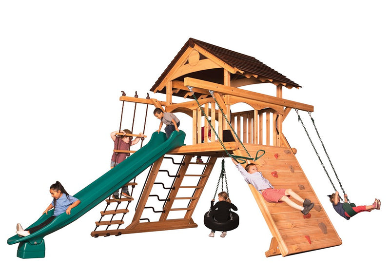 Load image into Gallery viewer, Olympian Peak XL Space Saver 1 Swing Set
