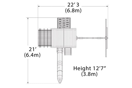 Load image into Gallery viewer, Olympian Treehouse XL 2 Swing Set
