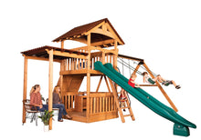 Load image into Gallery viewer, Olympian Treehouse XL 2 Swing Set
