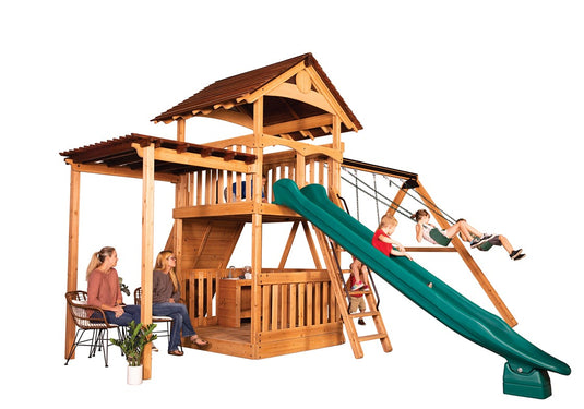 Olympian Treehouse XL Swing Set – Marin Backyards