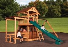 Load image into Gallery viewer, Olympian Treehouse XL 3 Swing Set

