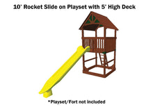 Load image into Gallery viewer, Rocket Slide 10&#39; Yellow
