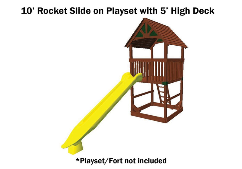 Load image into Gallery viewer, Rocket Slide 10&#39; Yellow
