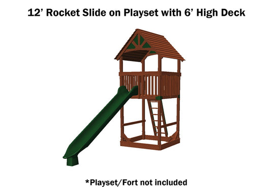 Rocket Slide 12' Green