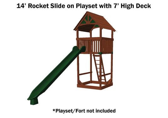 Rocket Slide 14' Green